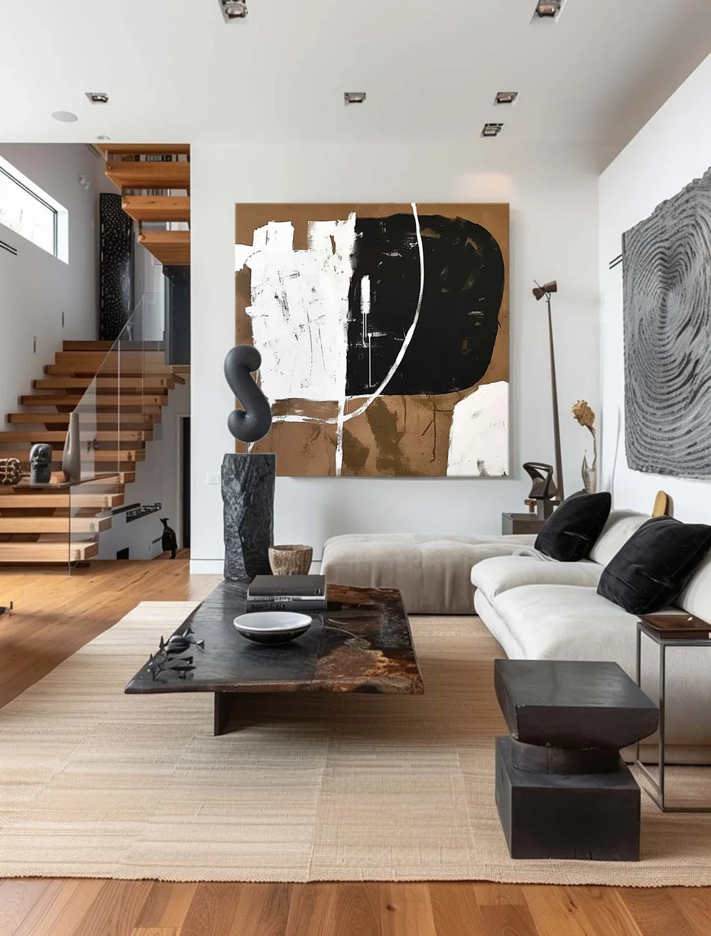 Modern interior design with cozy chair